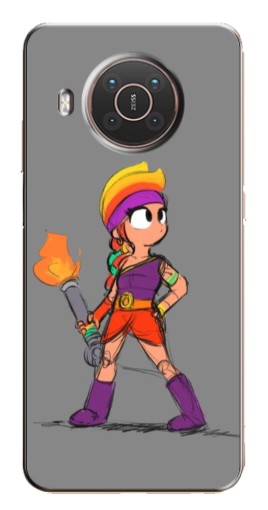 Чехол с печатью "Amber с факелом" для Nokia X10