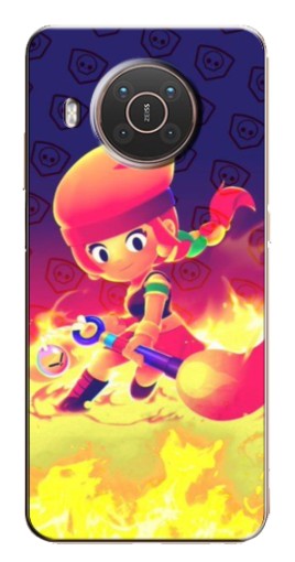 Чехол с печатью "Амбер в огне" для Nokia X10