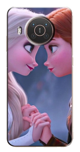 Чехол с принтом "Анна и Ельза" для Nokia X10