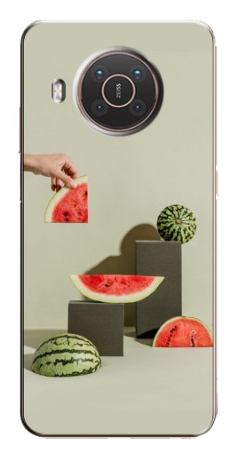 Чехол с принтом "Арт Арбузы" для Nokia X10