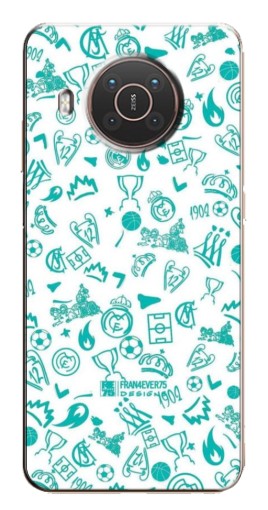 Силиконовый чехол с изображением "Атрибутика Real Madrid" для Nokia X10