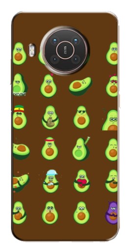 Чехол с принтом "Авокадики" для Nokia X10