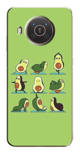 Силиконовый чехол с изображением "Авокадо Йога" для Nokia X10