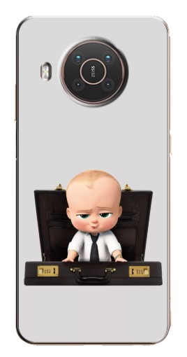 Силиконовый чехол с изображением "Босс с чемоданом" для Nokia X10