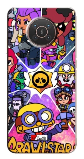 Чехол с печатью "Brawl заставка" для Nokia X10