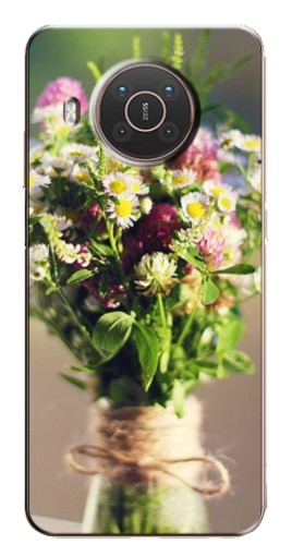 Чехол с печатью "Букет полевых цветов" для Nokia X10