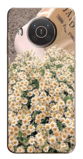 Чехол с печатью "Букет ромашек" для Nokia X10