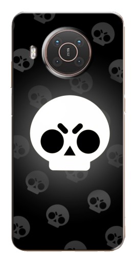 Чехол с печатью "Череп" для Nokia X10