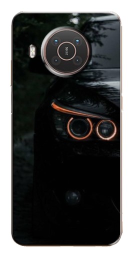 Силиконовый чехол с изображением "Черный БМВ" для Nokia X10