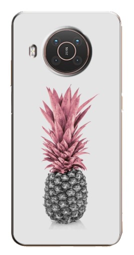Чехол с картинкой "Чёрно-белый ананас" для Nokia X10
