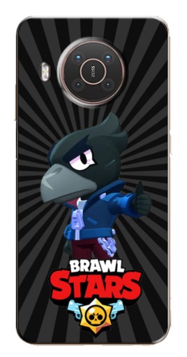 Чехол с печатью "Crow Brawl Stars" для Nokia X10