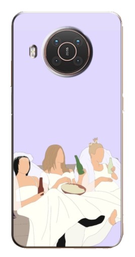 Чехол с картинкой "Девушки Друзья" для Nokia X10
