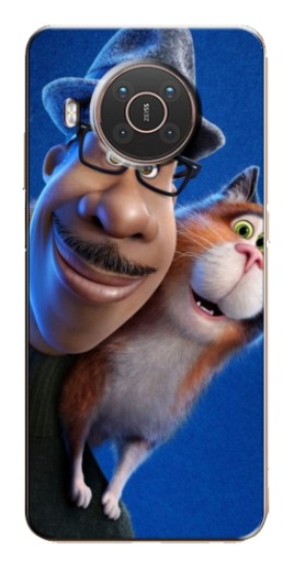 Чехол с принтом "Джо и кот" для Nokia X10