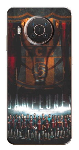 Силиконовый чехол с изображением "FCB Campeones" для Nokia X10