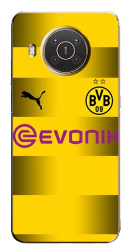 Чехол с принтом "Форма Боруссии Дортмунд" для Nokia X10