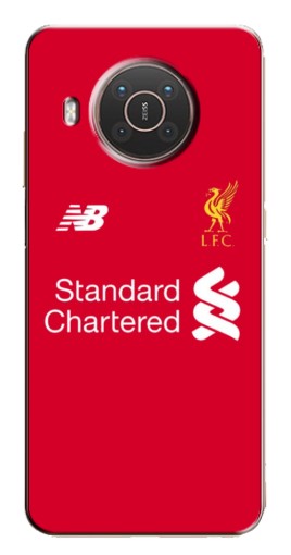 Чехол с принтом "Форма Liverpool" для Nokia X10