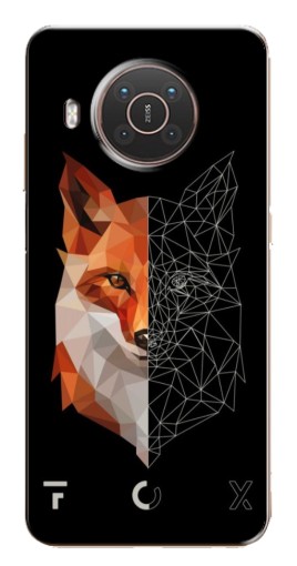 Чехол с печатью "Fox" для Nokia X10