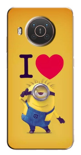 Силиконовый чехол с изображением "I Love Minion" для Nokia X10