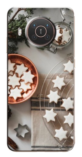 Чехол с принтом "Имбирные звездочки" для Nokia X10