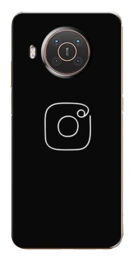 Чехол с принтом "Инстаграм" для Nokia X10