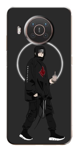 Чехол с картинкой "Итачи с напитком" для Nokia X10