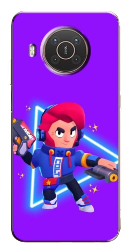 Чехол с принтом "Кольт в наушниках" для Nokia X10