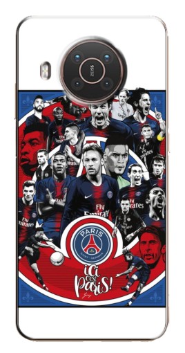 Чехол с принтом "Команда PSG" для Nokia X10