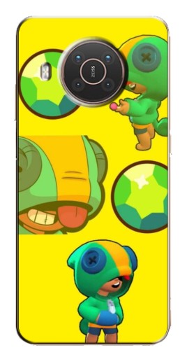 Чехол с картинкой "Кристалл и Леон" для Nokia X10