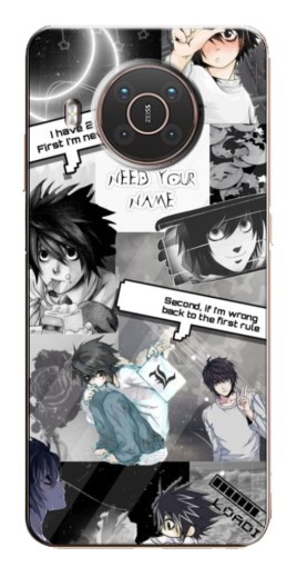 Чехол с картинкой "L - Death note" для Nokia X10