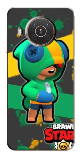 Чехол с печатью "Leon Brawl Stars" для Nokia X10