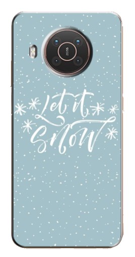 Чехол с печатью "Let it Snow" для Nokia X10