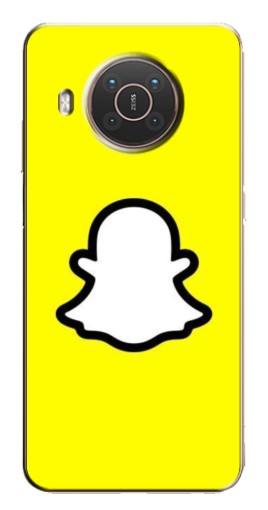 Чехол с принтом "Лого Snapchat" для Nokia X10
