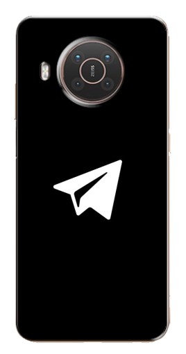 Чехол с принтом "Лого Телеграм" для Nokia X10