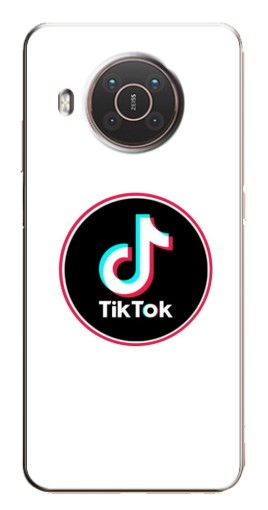 Чехол с картинкой "Лого Тик Ток" для Nokia X10