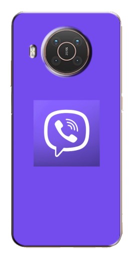 Силиконовый чехол с изображением "Лого Viber" для Nokia X10