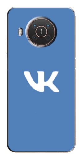Чехол с картинкой "Лого ВК" для Nokia X10