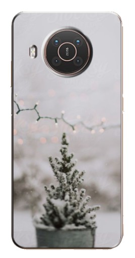 Чехол с картинкой "Маленькая елка" для Nokia X10