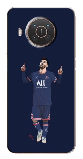 Чехол с принтом "Месси в ПСЖ" для Nokia X10