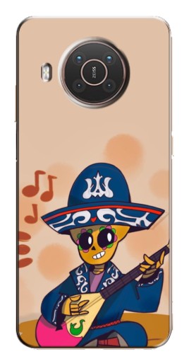Чехол с печатью "Музыкант Poco" для Nokia X10