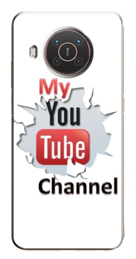 Чехол с принтом "My YouTube" для Nokia X10