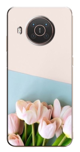 Силиконовый чехол с изображением "Нежные тюльпаны" для Nokia X10
