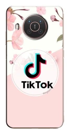 Чехол с картинкой "Нежный принт" для Nokia X10