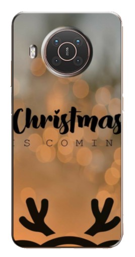 Чехол с печатью "Новогодняя заставка" для Nokia X10
