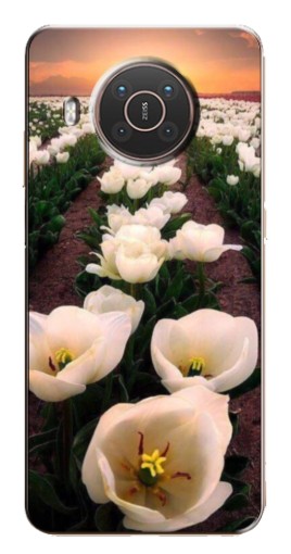 Чехол с принтом "Поле тульпанов " для Nokia X10
