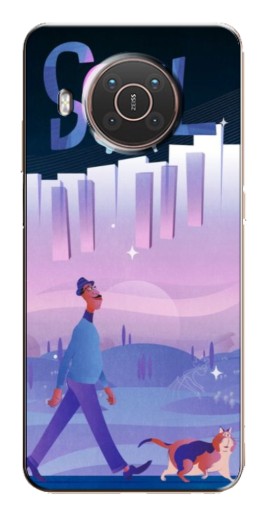 Чехол с печатью "Постер к мультику" для Nokia X10