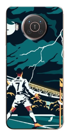 Чехол с картинкой "Ronaldo празднование" для Nokia X10