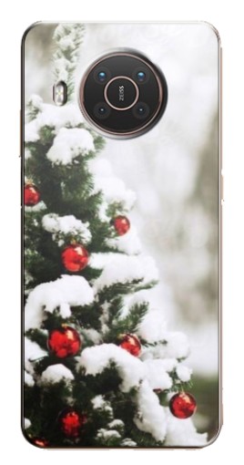 Силиконовый чехол с изображением "Рождественская елка" для Nokia X10