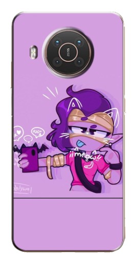 Чехол с печатью "Селфи Emz" для Nokia X10