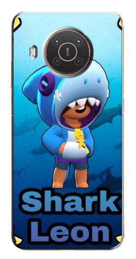 Силиконовый чехол с изображением "Shark Leon" для Nokia X10