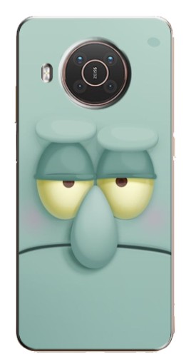 Чехол с печатью "Сквидвард" для Nokia X10